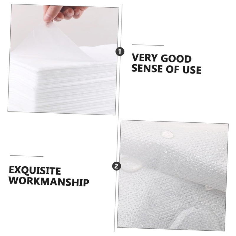 Veemoon 100 قطعة من بساطات حمام القدم غير المنسوجة التي تستخدم لمرة واحدة مناشف ناعمة بجودة صالون سبا - Image 4